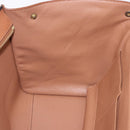 CELINE Trapeze Hand Bag Leather 2way Brown Gold Tone Auth 192822A-22