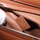 CELINE Trapeze Hand Bag Leather 2way Brown Gold Tone Auth 192822A-25