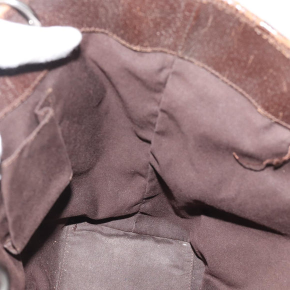 GUCCI GG Canvas Tote Bag Beige Silver 120836 Auth 192823