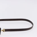 Christian Dior Hand Bag Calf Skin 2way Brown Gold Tone Auth 192824A-10