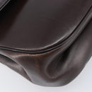 Christian Dior Hand Bag Calf Skin 2way Brown Gold Tone Auth 192824A-5