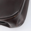 Christian Dior Hand Bag Calf Skin 2way Brown Gold Tone Auth 192824A-17
