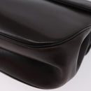 Christian Dior Hand Bag Calf Skin 2way Brown Gold Tone Auth 192824A-15
