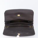 Christian Dior Hand Bag Calf Skin 2way Brown Gold Tone Auth 192824A-19