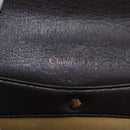 Christian Dior Hand Bag Calf Skin 2way Brown Gold Tone Auth 192824A-18