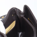 Christian Dior Hand Bag Calf Skin 2way Brown Gold Tone Auth 192824A-11