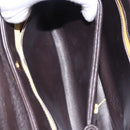 Christian Dior Hand Bag Calf Skin 2way Brown Gold Tone Auth 192824A-22