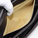 Christian Dior Hand Bag Calf Skin 2way Brown Gold Tone Auth 192824A-23