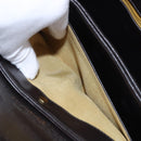 Christian Dior Hand Bag Calf Skin 2way Brown Gold Tone Auth 192824A-23
