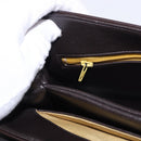 Christian Dior Hand Bag Calf Skin 2way Brown Gold Tone Auth 192824A-24