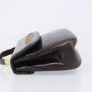 Christian Dior Hand Bag Calf Skin 2way Brown Gold Tone Auth 192824A-4