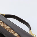 Christian Dior Hand Bag Calf Skin 2way Brown Gold Tone Auth 192824A-14