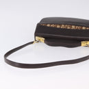 Christian Dior Hand Bag Calf Skin 2way Brown Gold Tone Auth 192824A-9