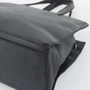 LOEWE Hand Bag Leather Gray Silver Auth 192826A-9