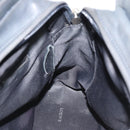 LOEWE Hand Bag Leather Gray Silver Auth 192826A-19
