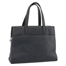 LOEWE Hand Bag Leather Gray Silver Auth 192826A-1