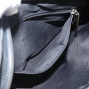 LOEWE Hand Bag Leather Gray Silver Auth 192826A-21