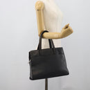 LOEWE Hand Bag Leather Gray Silver Auth 192826A-24