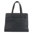 LOEWE Hand Bag Leather Gray Silver Auth 192826A-13