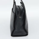 LOEWE Hand Bag Leather Gray Silver Auth 192826A-4