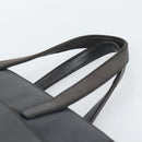LOEWE Hand Bag Leather Gray Silver Auth 192826A-8