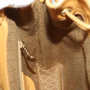GUCCI Bamboo Backpack Leather Beige Gold Tone Auth 192827A-22