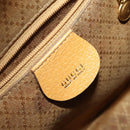 GUCCI Bamboo Backpack Leather Beige Gold Tone Auth 192827A-26