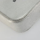BALENCIAGA Everyday Shoulder Bag Leather Silver 552372 Auth 192828A-16