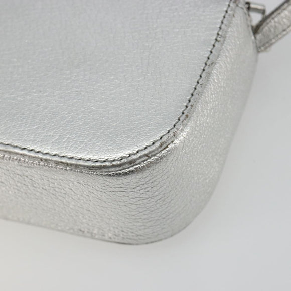 BALENCIAGA Everyday Shoulder Bag Leather Silver 552372 Auth 192828A