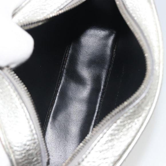BALENCIAGA Everyday Shoulder Bag Leather Silver 552372 Auth 192828A