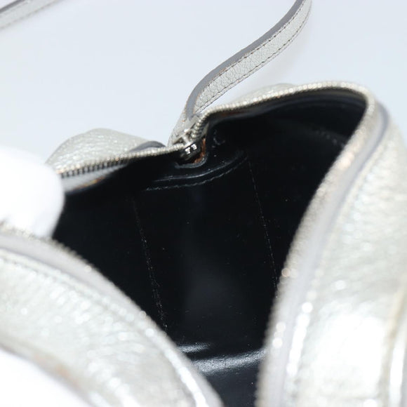BALENCIAGA Everyday Shoulder Bag Leather Silver 552372 Auth 192828A