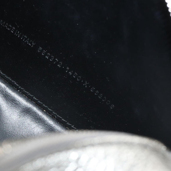 BALENCIAGA Everyday Shoulder Bag Leather Silver 552372 Auth 192828A