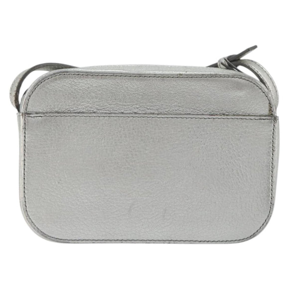 BALENCIAGA Everyday Shoulder Bag Leather Silver 552372 Auth 192828A