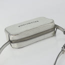 BALENCIAGA Everyday Shoulder Bag Leather Silver 552372 Auth 192828A-6