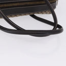 CELINE Macadam Canvas Boston Bag Beige Gold Tone Auth 192830A-7