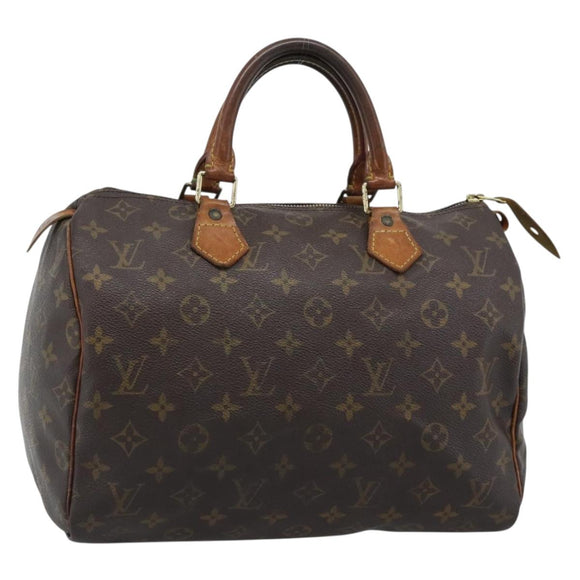 LOUIS VUITTON Monogram Speedy 30 Hand Bag M41526 LV Auth 192832