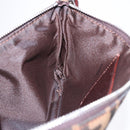 FENDI Zucca Canvas Shoulder Bag Brown Silver Auth 192834A-14