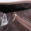 CELINE C Sulky Boston Bag Canvas Beige Gold Tone Auth 192838-20