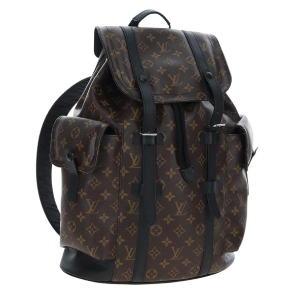 LOUIS VUITTON Monogram Macassar Christopher MM Backpack M43735 LV Auth 192839V