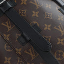 LOUIS VUITTON Monogram Macassar Christopher MM Backpack M43735 LV Auth 192839V-25