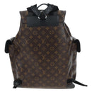 LOUIS VUITTON Monogram Macassar Christopher MM Backpack M43735 LV Auth 192839V-2