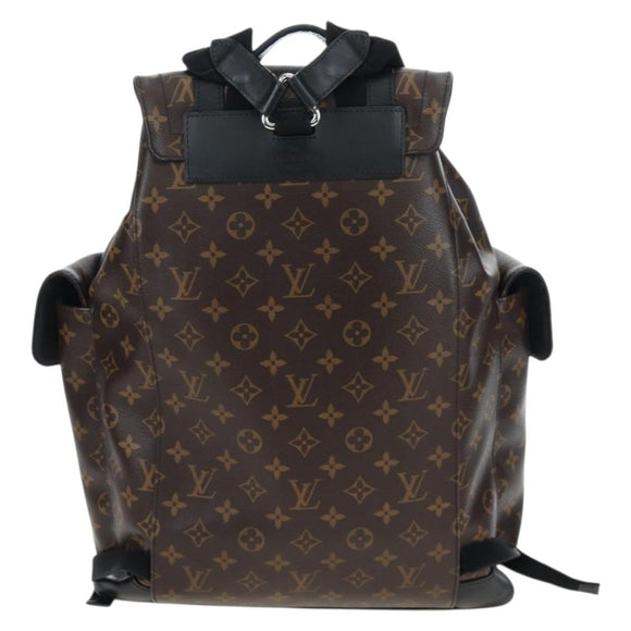 LOUIS VUITTON Monogram Macassar Christopher MM Backpack M43735 LV Auth 192839V