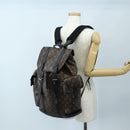 LOUIS VUITTON Monogram Macassar Christopher MM Backpack M43735 LV Auth 192839V-38