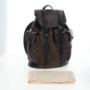 LOUIS VUITTON Monogram Macassar Christopher MM Backpack M43735 LV Auth 192839V-12
