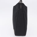FENDI Zucchino Canvas Shoulder Bag Black Silver 8BR169 Auth 192840-3