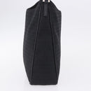 FENDI Zucchino Canvas Shoulder Bag Black Silver 8BR169 Auth 192840-4