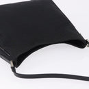 FENDI Zucchino Canvas Shoulder Bag Black Silver 8BR169 Auth 192840-6