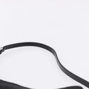 FENDI Zucchino Canvas Shoulder Bag Black Silver 8BR169 Auth 192840-8