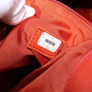 CHANEL Tote Bag Leather Orange Gold Tone CC Auth 192841-25