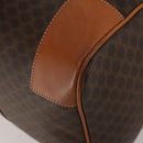CELINE Macadam Boston Bag PVC Leather Brown Gold Tone Auth 192843A-9